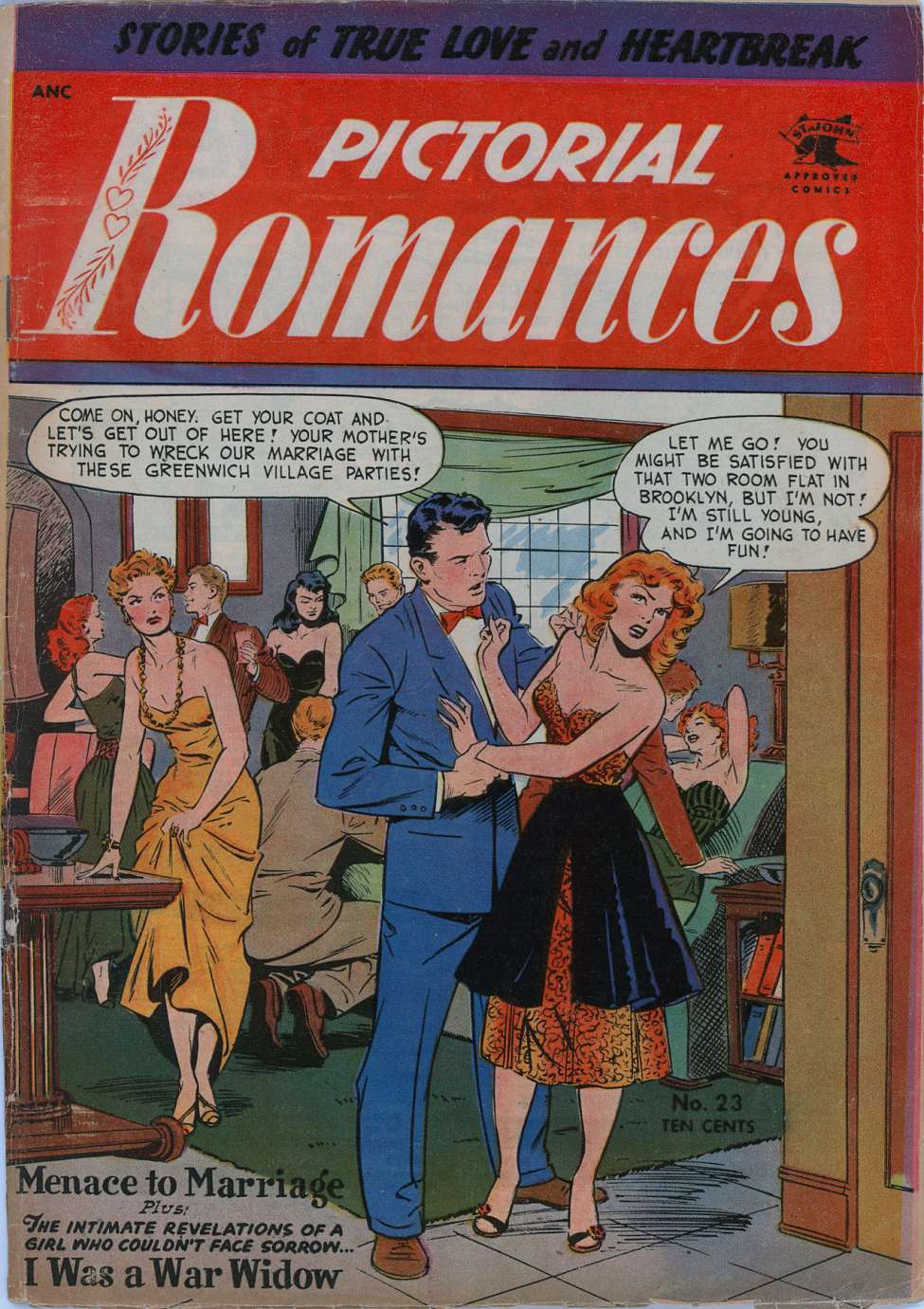 Comic Book Cover For Pictorial Romances 23