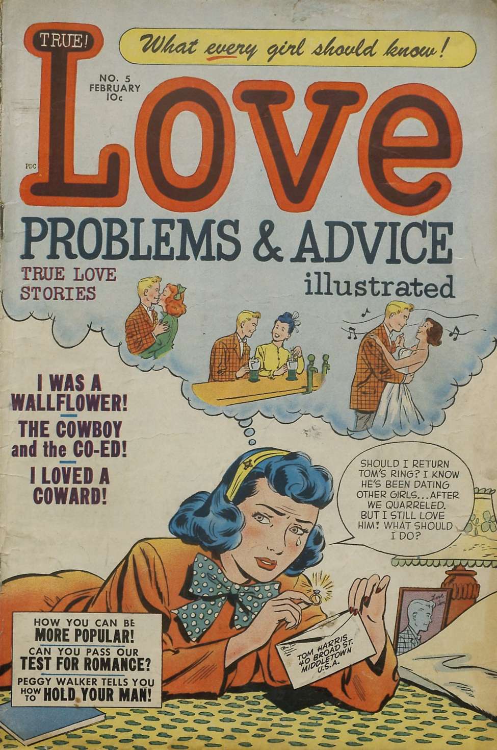Comic Book Cover For True Love Problems and Advice Illustrated 5