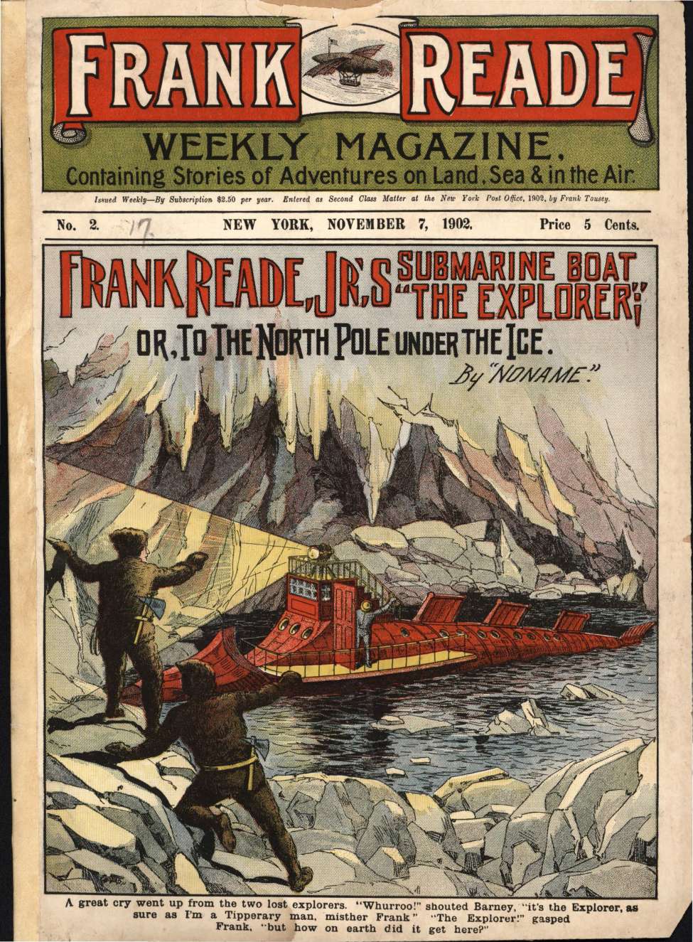Book Cover For v1 2 - Frank Reade, Jr.'s Submarine Boat The Explorer