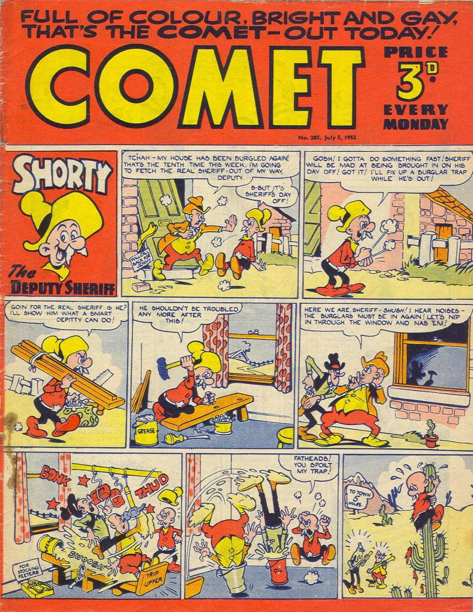 Comic Book Cover For The Comet 207