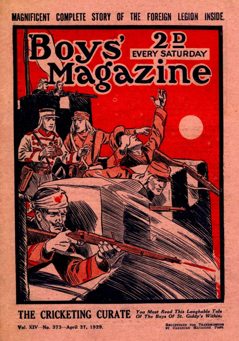 Book Cover For Boys' Magazine 373