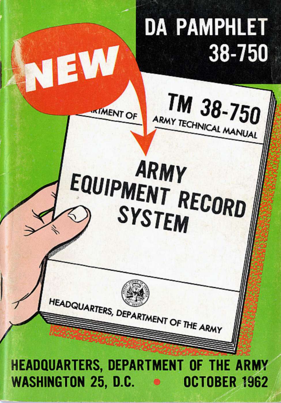 Book Cover For DA Pamphlet 38-750 Army Equipment Record System