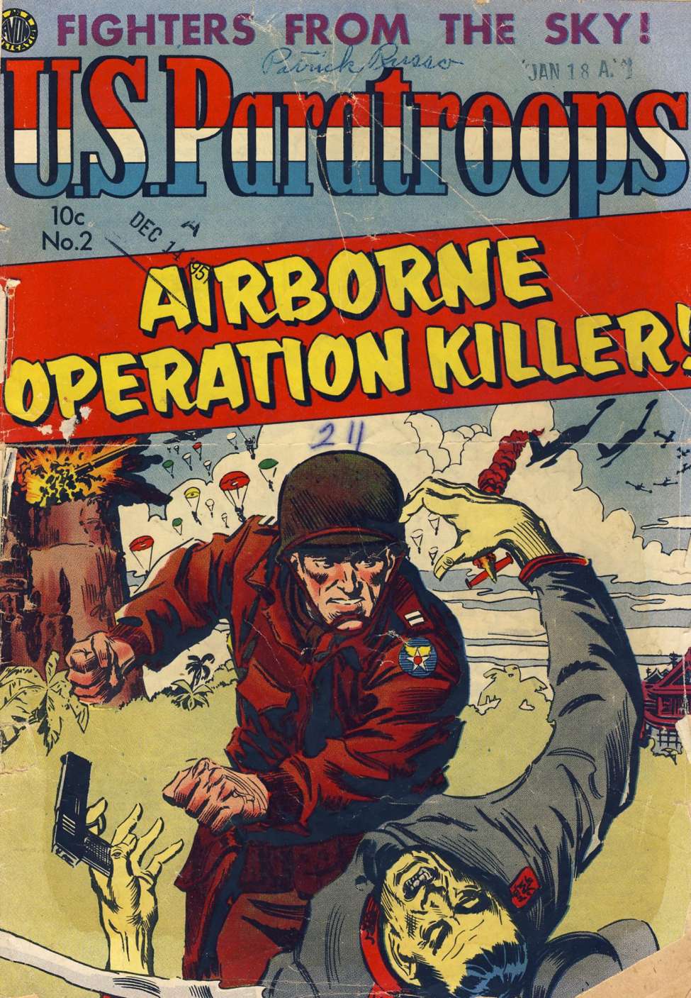 Comic Book Cover For U.S. Paratroops 2
