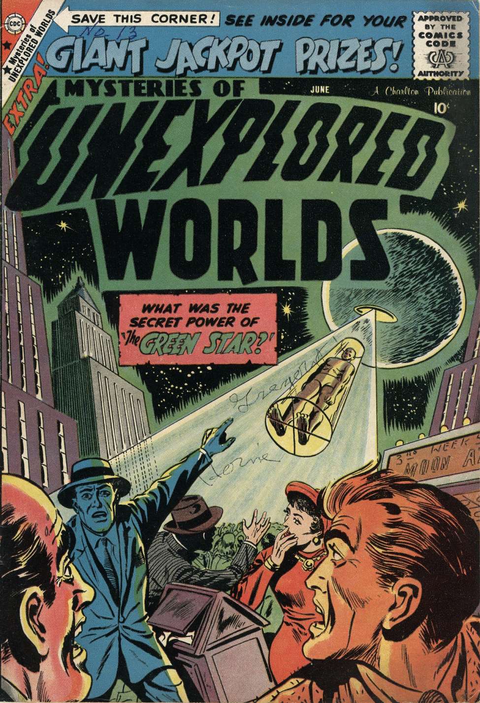 Comic Book Cover For Mysteries of Unexplored Worlds 13