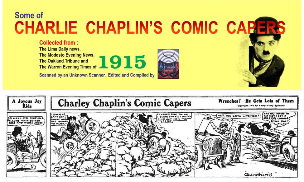 Comic Book Cover For Charlie Chaplin Comic Capers Collection (1915)