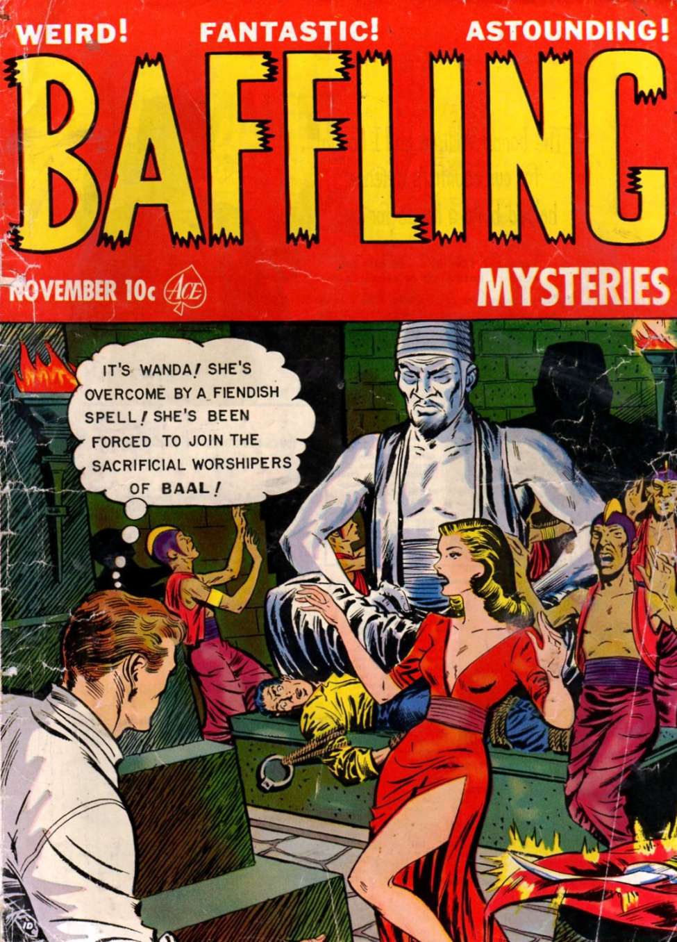 Comic Book Cover For Baffling Mysteries 11