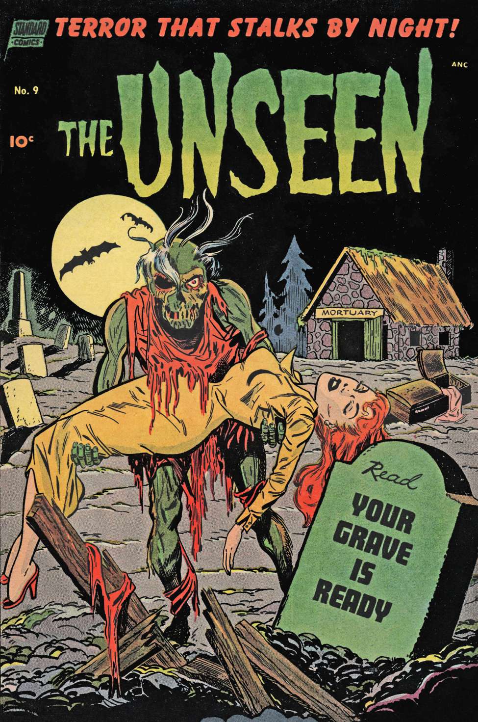 Comic Book Cover For The Unseen 9 (alt) - Version 2