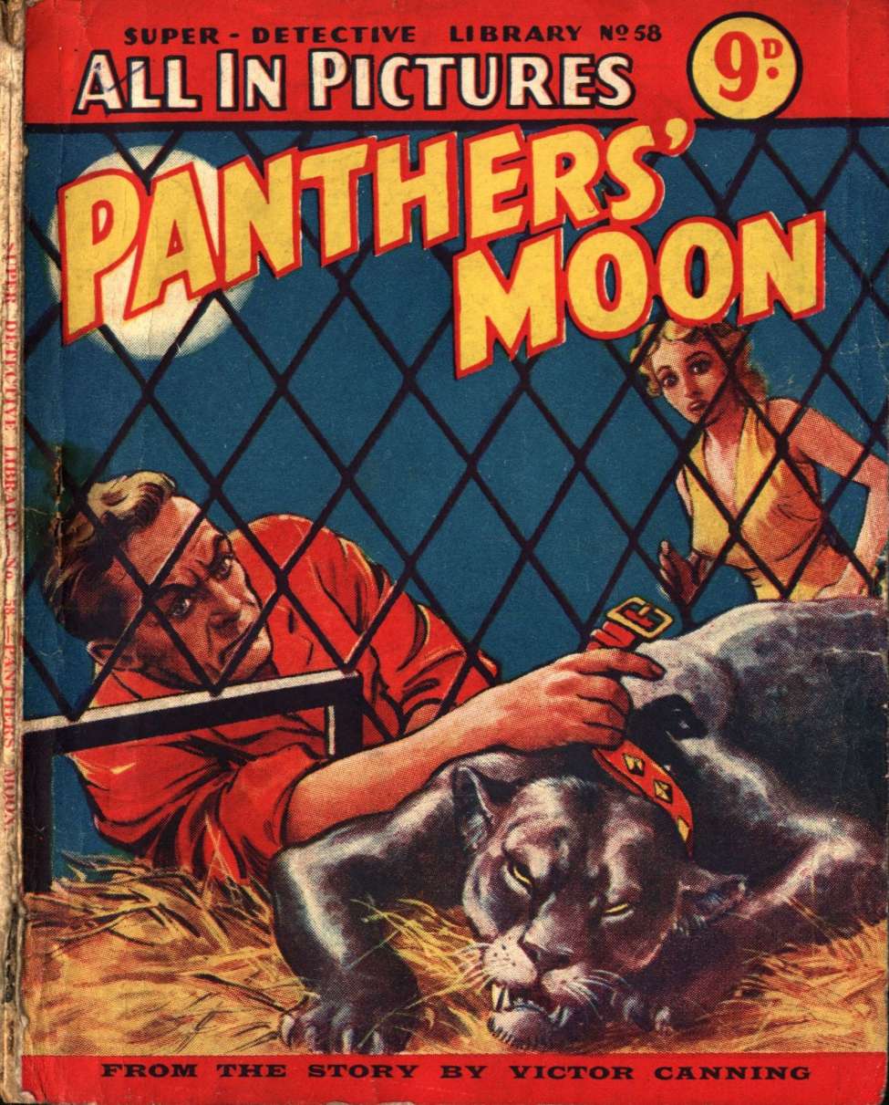 Comic Book Cover For Super Detective Library 58 - Panthers' Moon