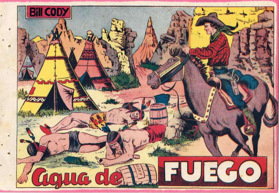 Comic Book Cover For Bill Cody 9 - Agua de fuego