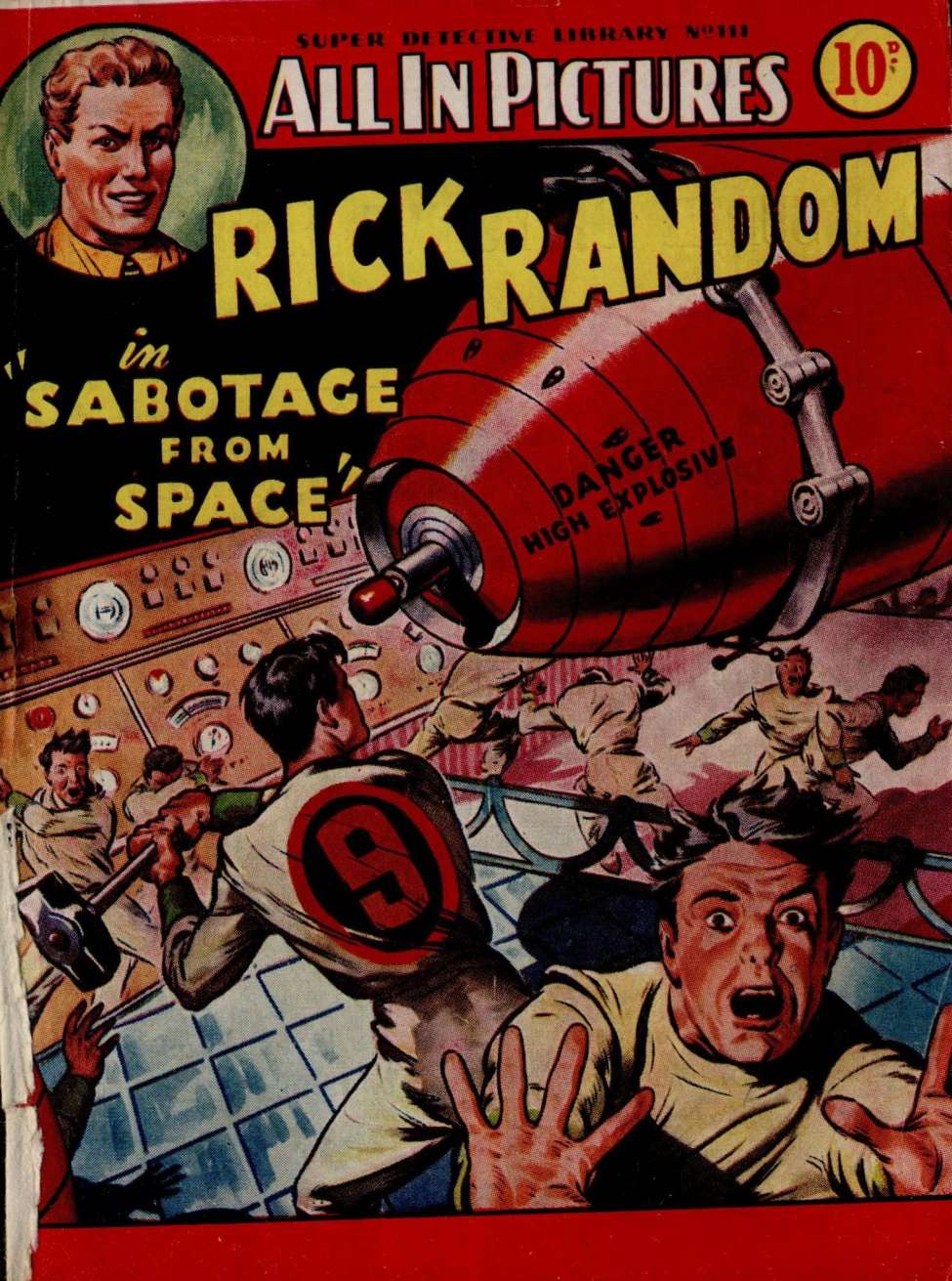 Book Cover For Super Detective Library 111 - Sabotage from Space