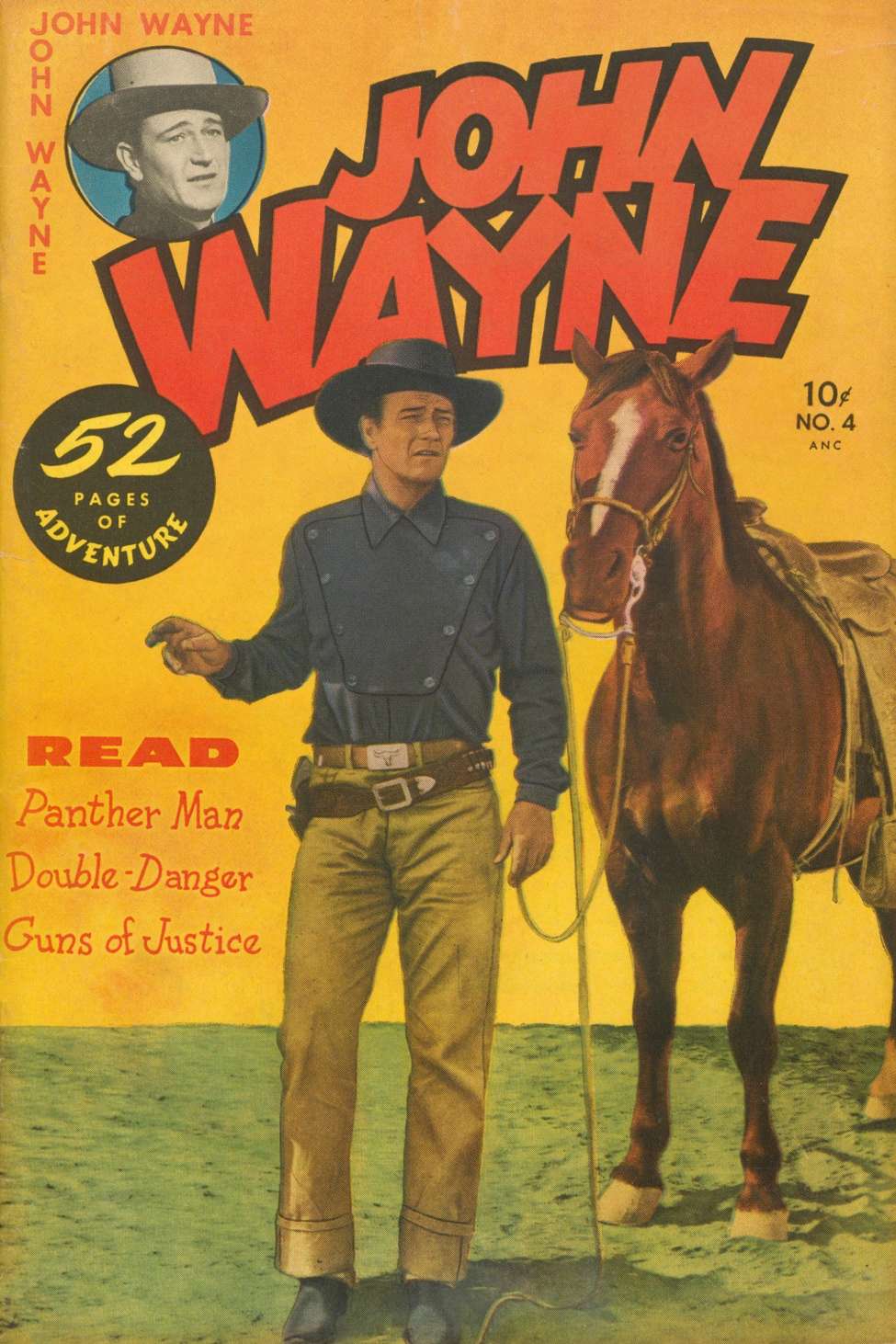 Book Cover For John Wayne Adventure Comics 4 (alt)