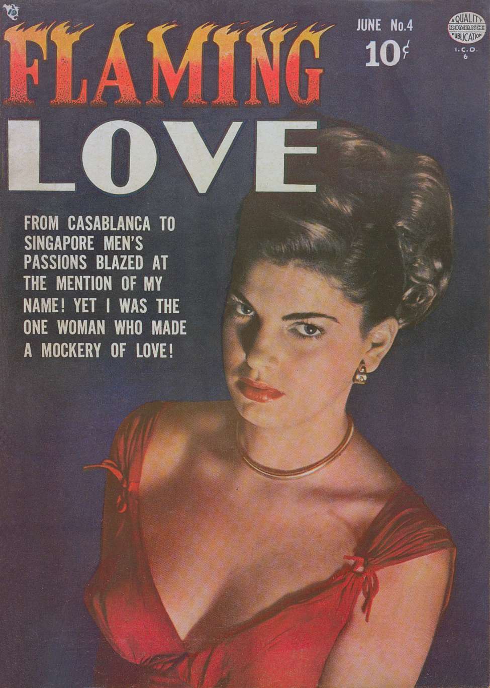 Comic Book Cover For Flaming Love 4