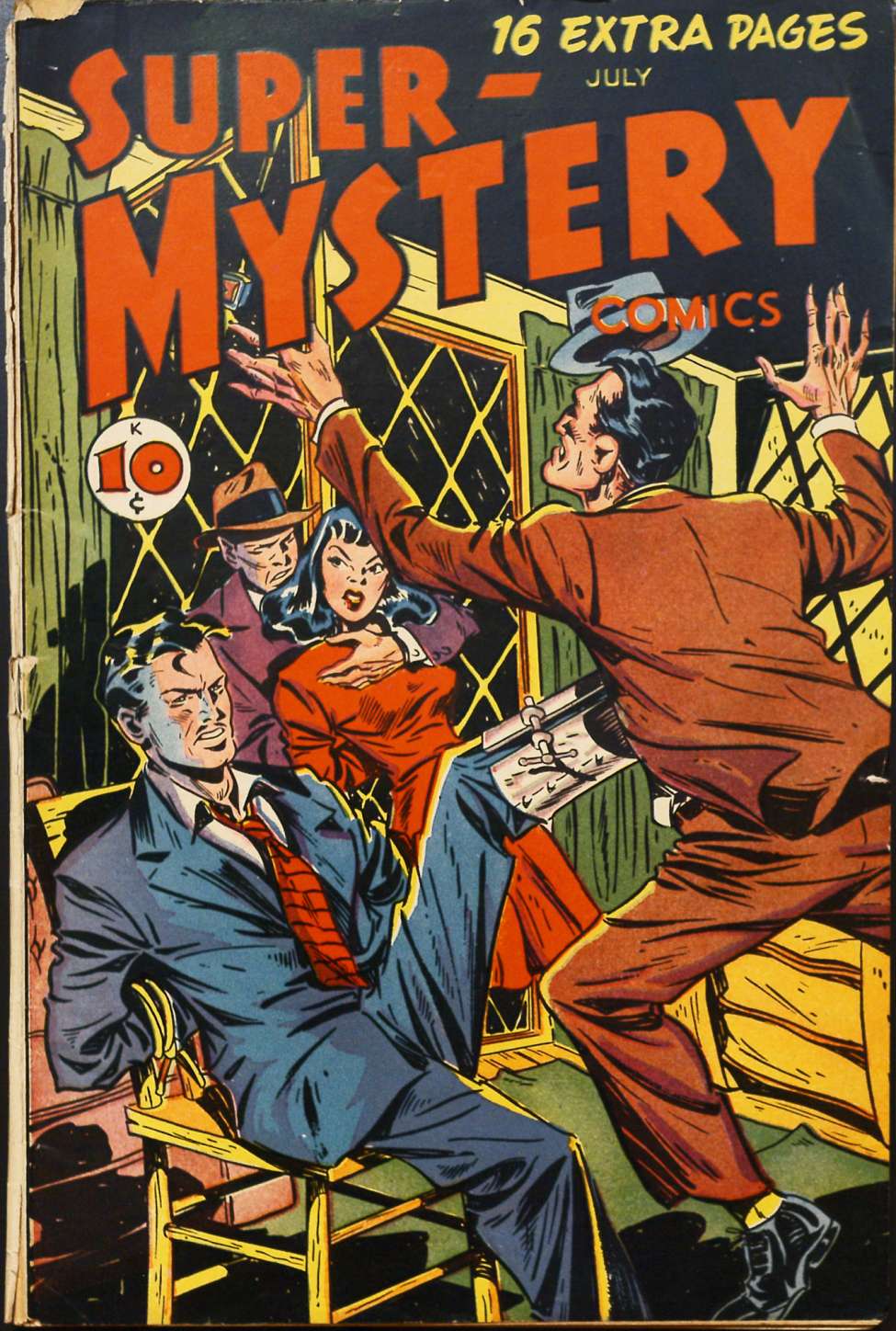Comic Book Cover For Super-Mystery Comics v6 6