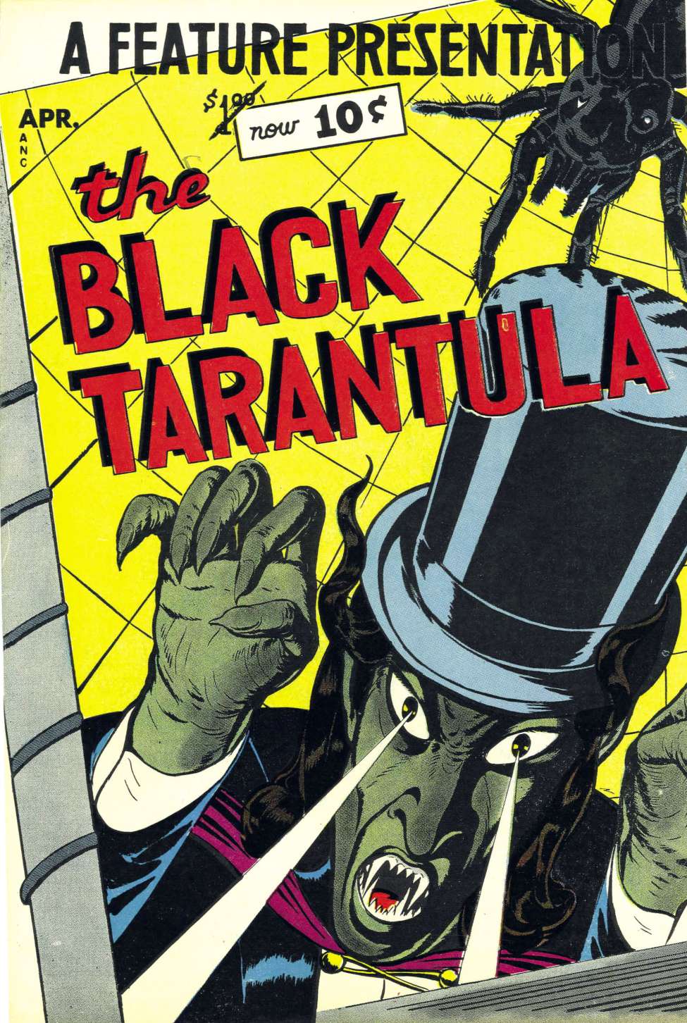 Comic Book Cover For A Feature Presentation 5 - The Black Tarantula - Version 2