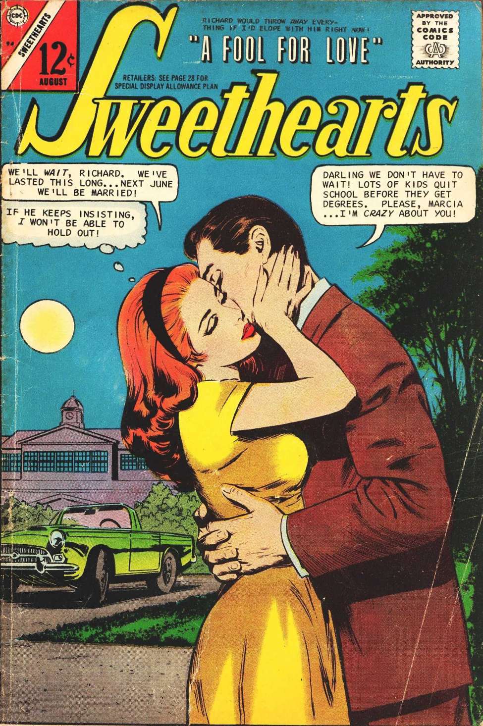 Comic Book Cover For Sweethearts 94