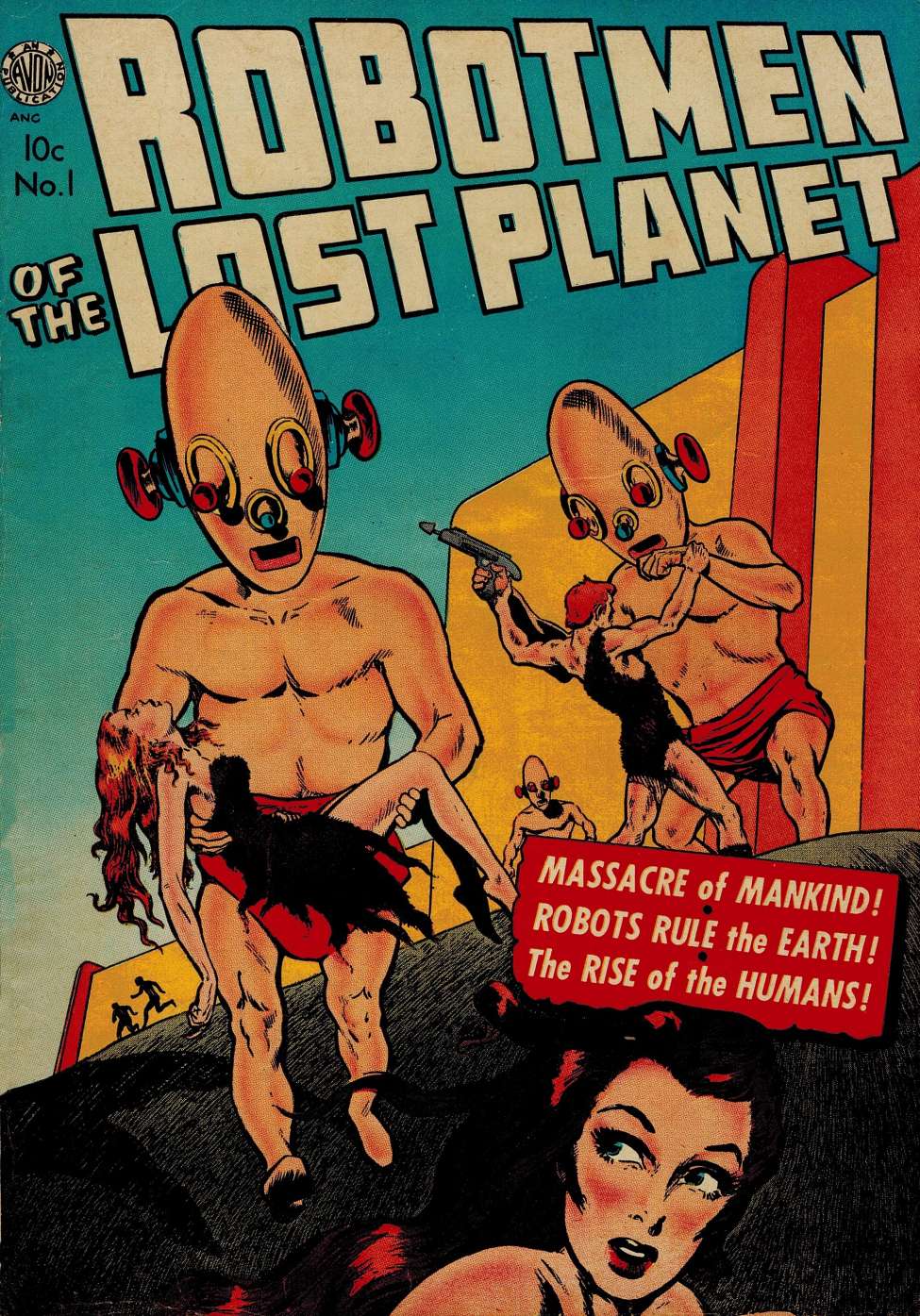 Comic Book Cover For Robotmen of The Lost Planet 1