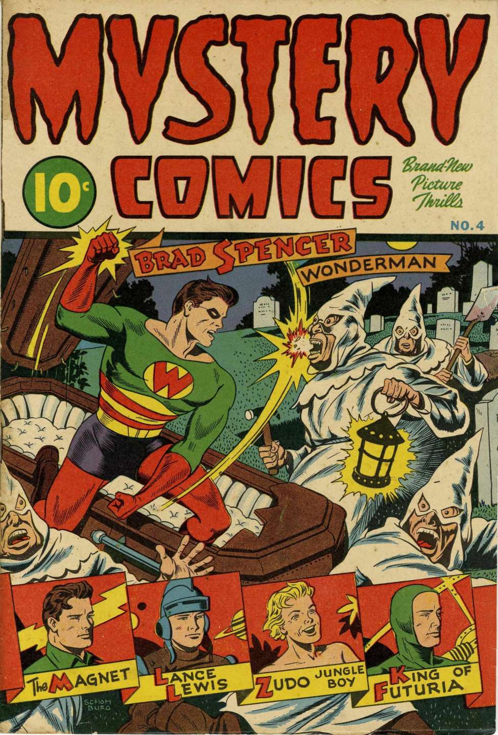 Comic Book Cover For Mystery Comics 4