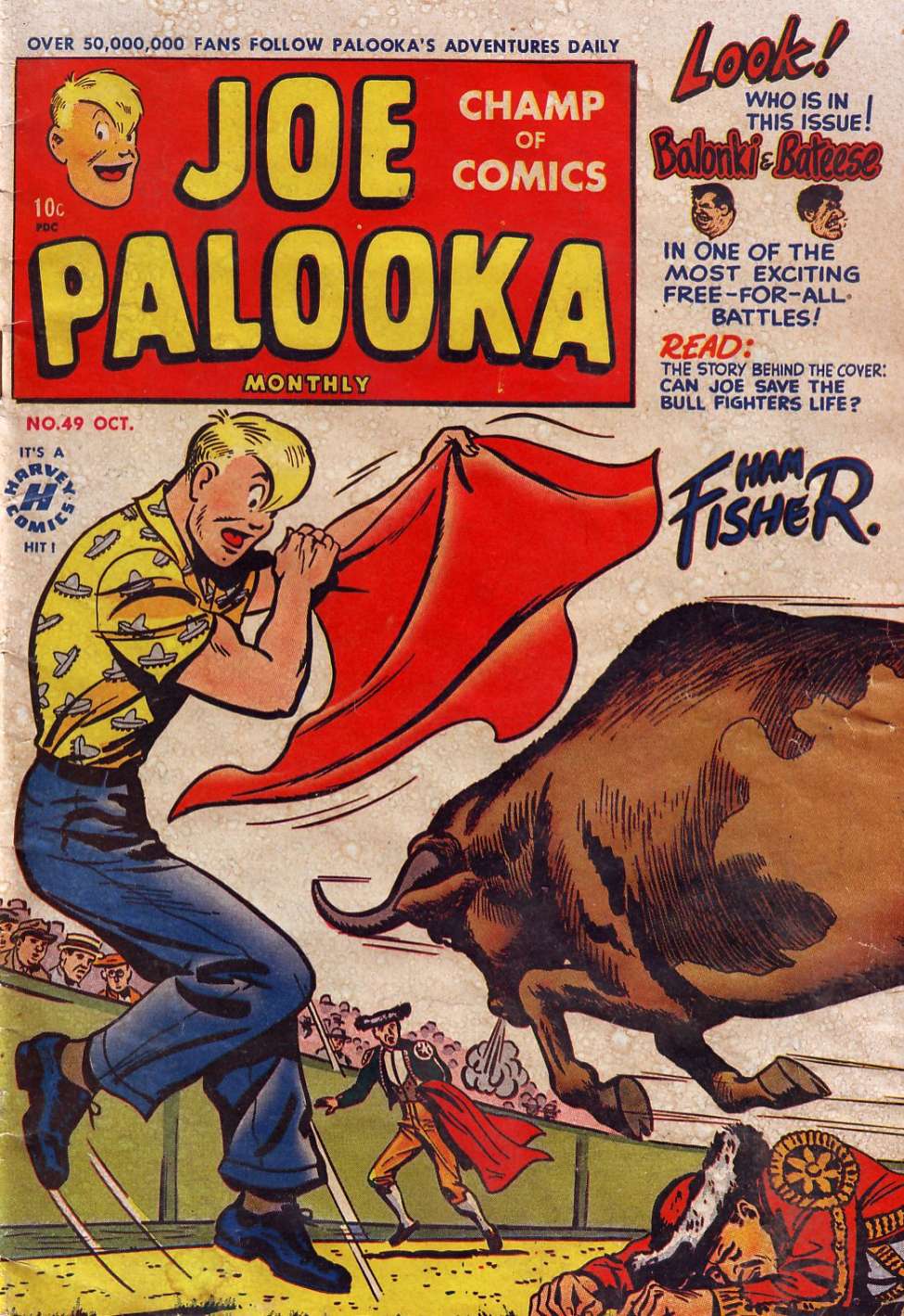 Comic Book Cover For Joe Palooka Comics 49