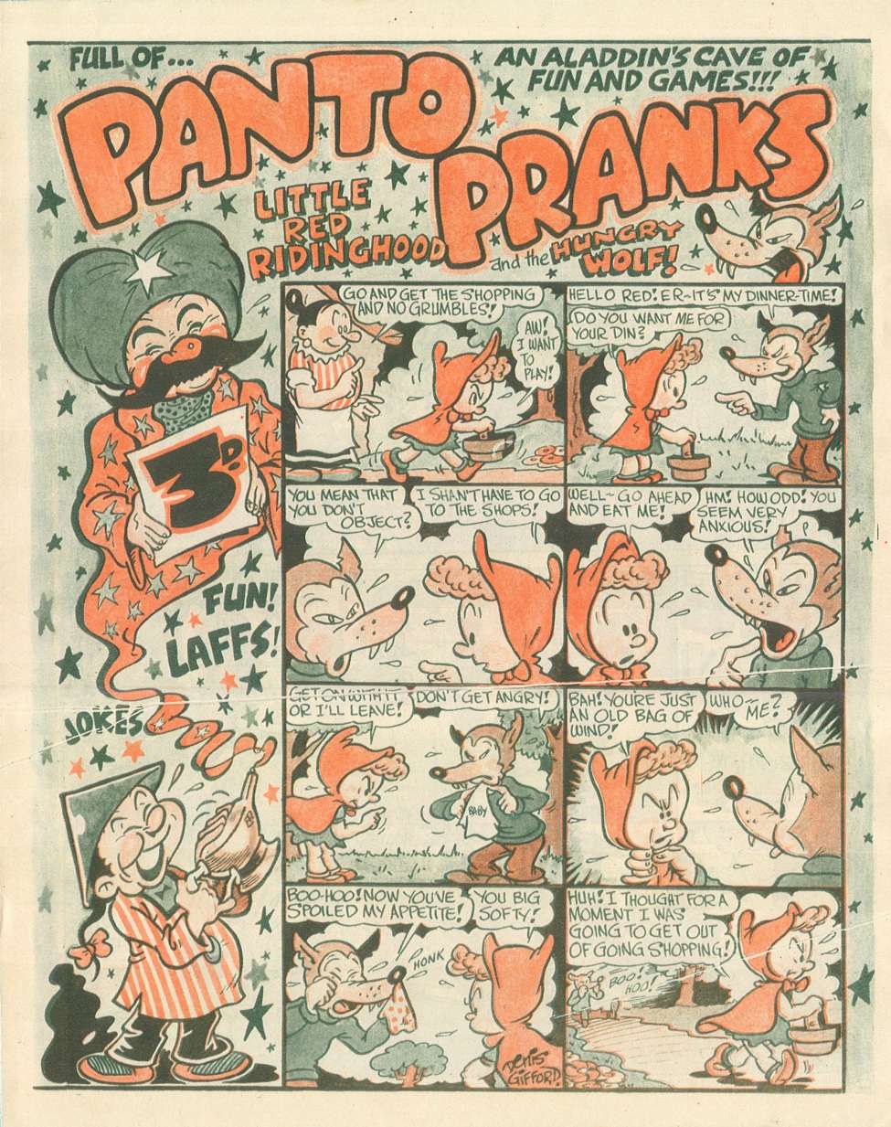 Book Cover For Panto Pranks 1949