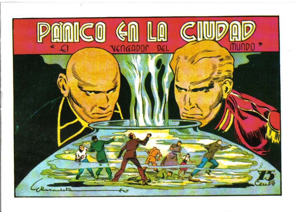 Comic Book Cover For El Vengador del Mundo 10 - Panico en la ciudad