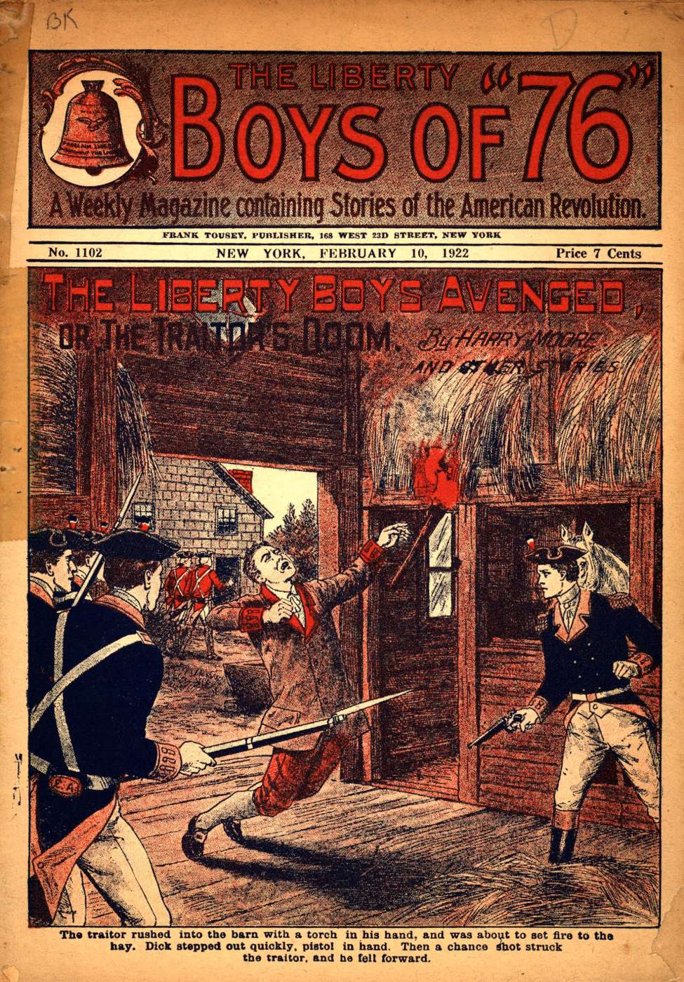 Book Cover For The Liberty Boys of 76 1102 - The Liberty Boys Avenged