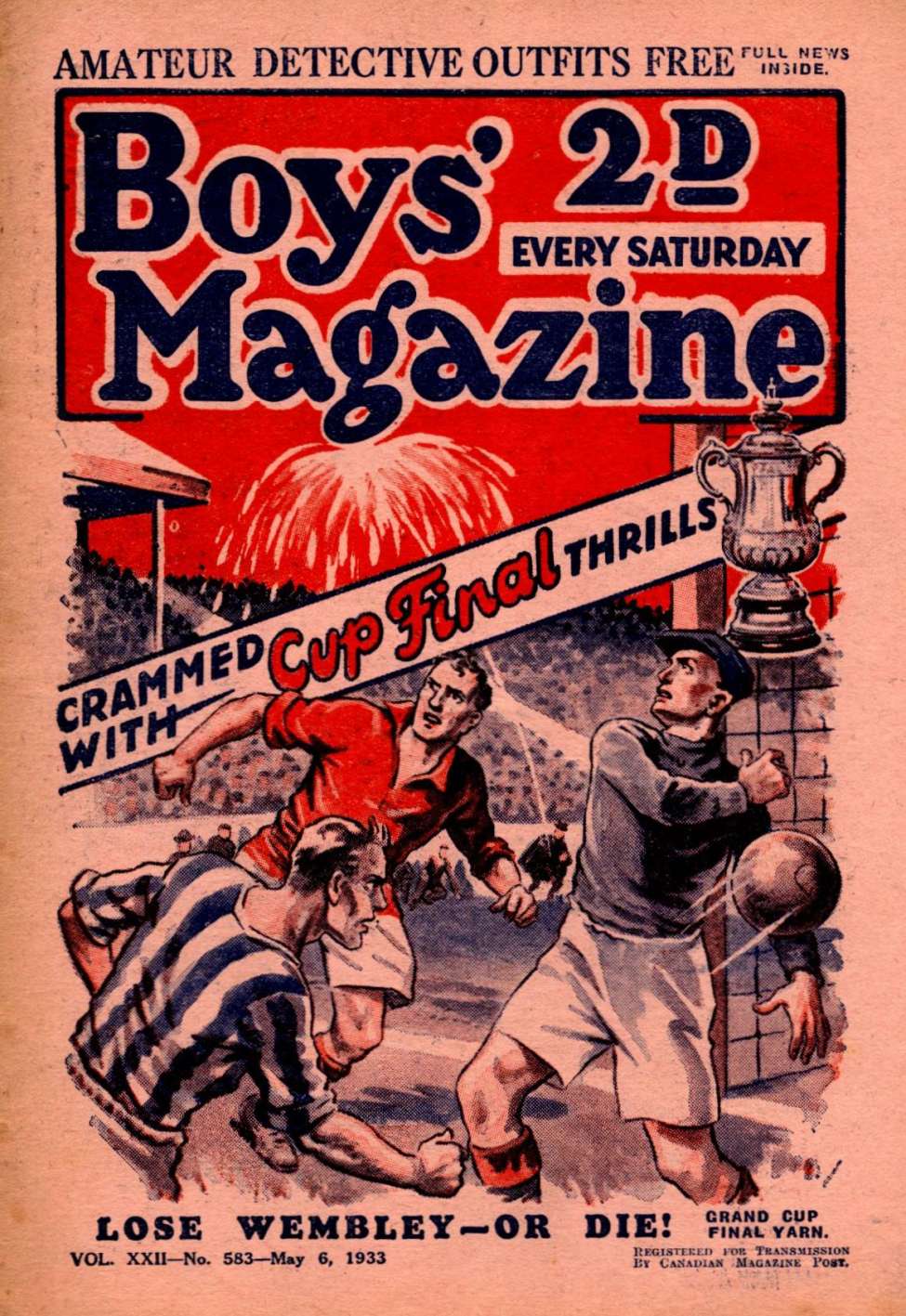 Book Cover For Boys' Magazine 583