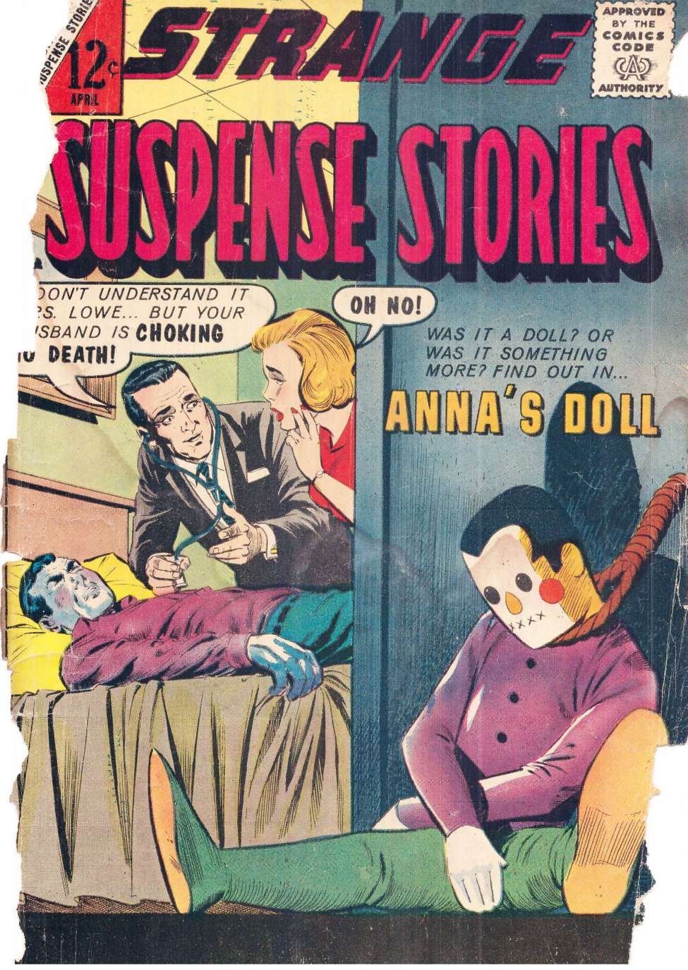 Comic Book Cover For Strange Suspense Stories 64