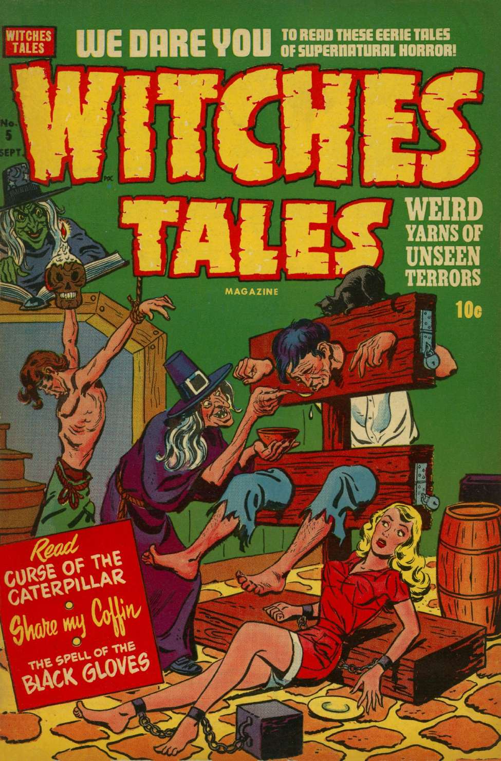 Comic Book Cover For Witches Tales 5 - Version 1