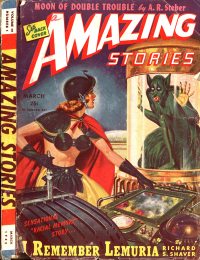 Large Thumbnail For Amazing Stories v19 1 - I Remember Lemuria! - Richard S. Shaver