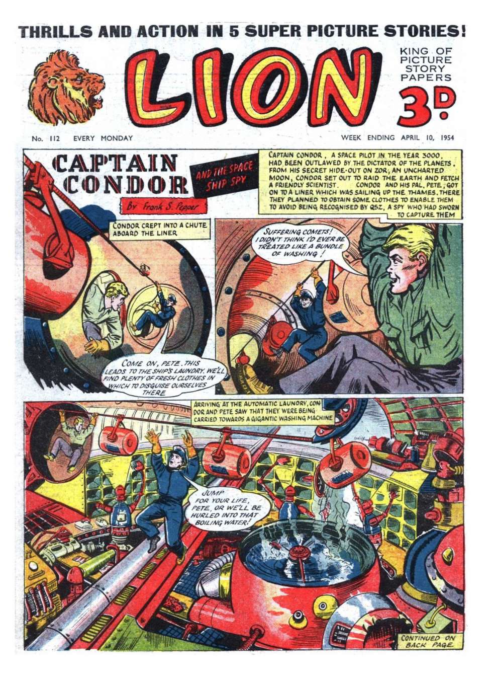 Comic Book Cover For Lion 112