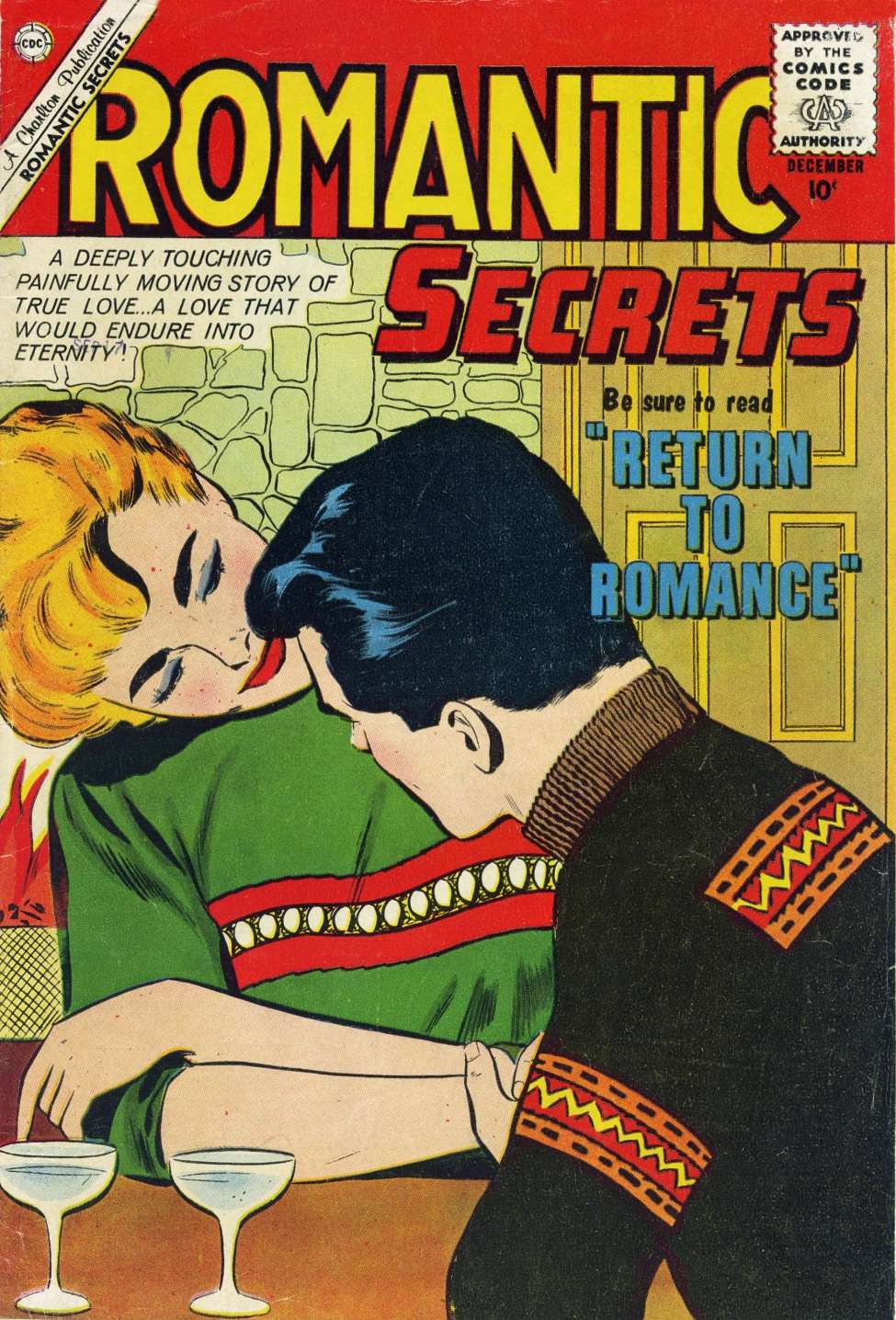 Comic Book Cover For Romantic Secrets 30