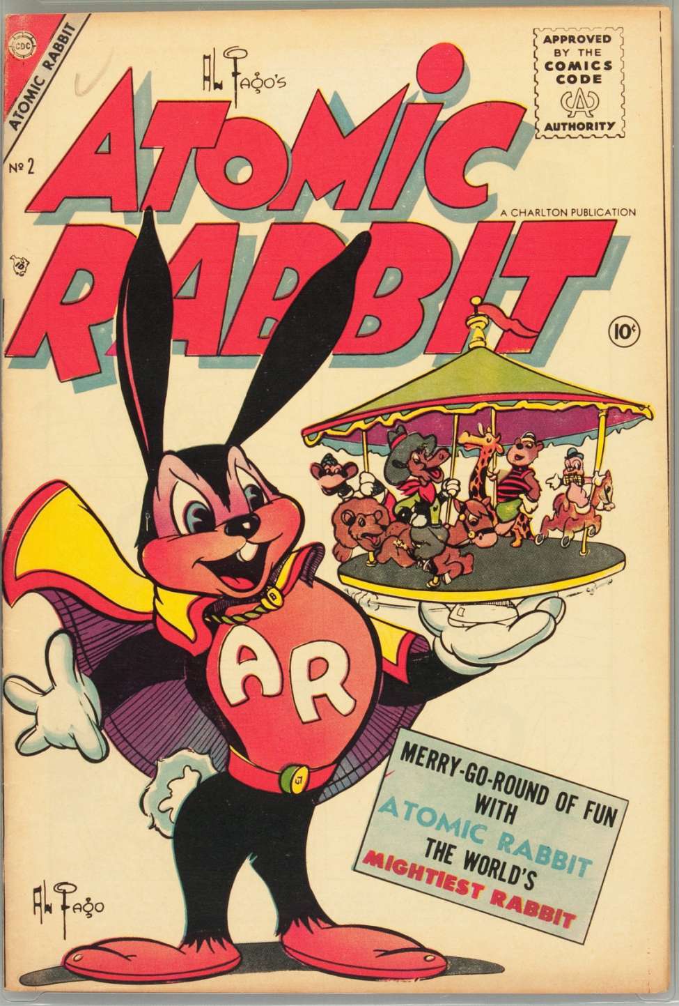 Comic Book Cover For Atomic Rabbit 2