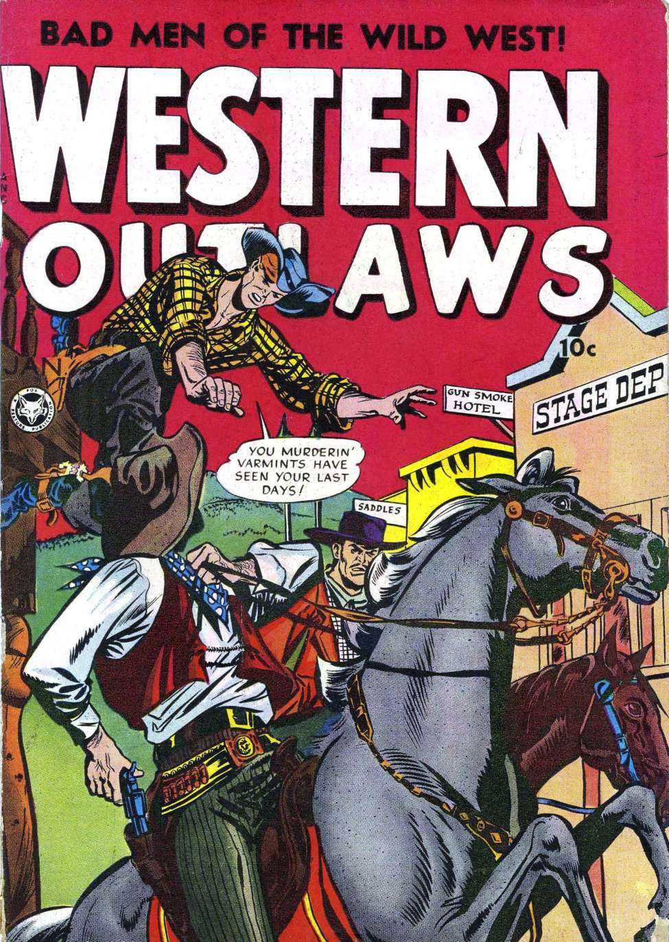 Comic Book Cover For Western Outlaws 19 - Version 2