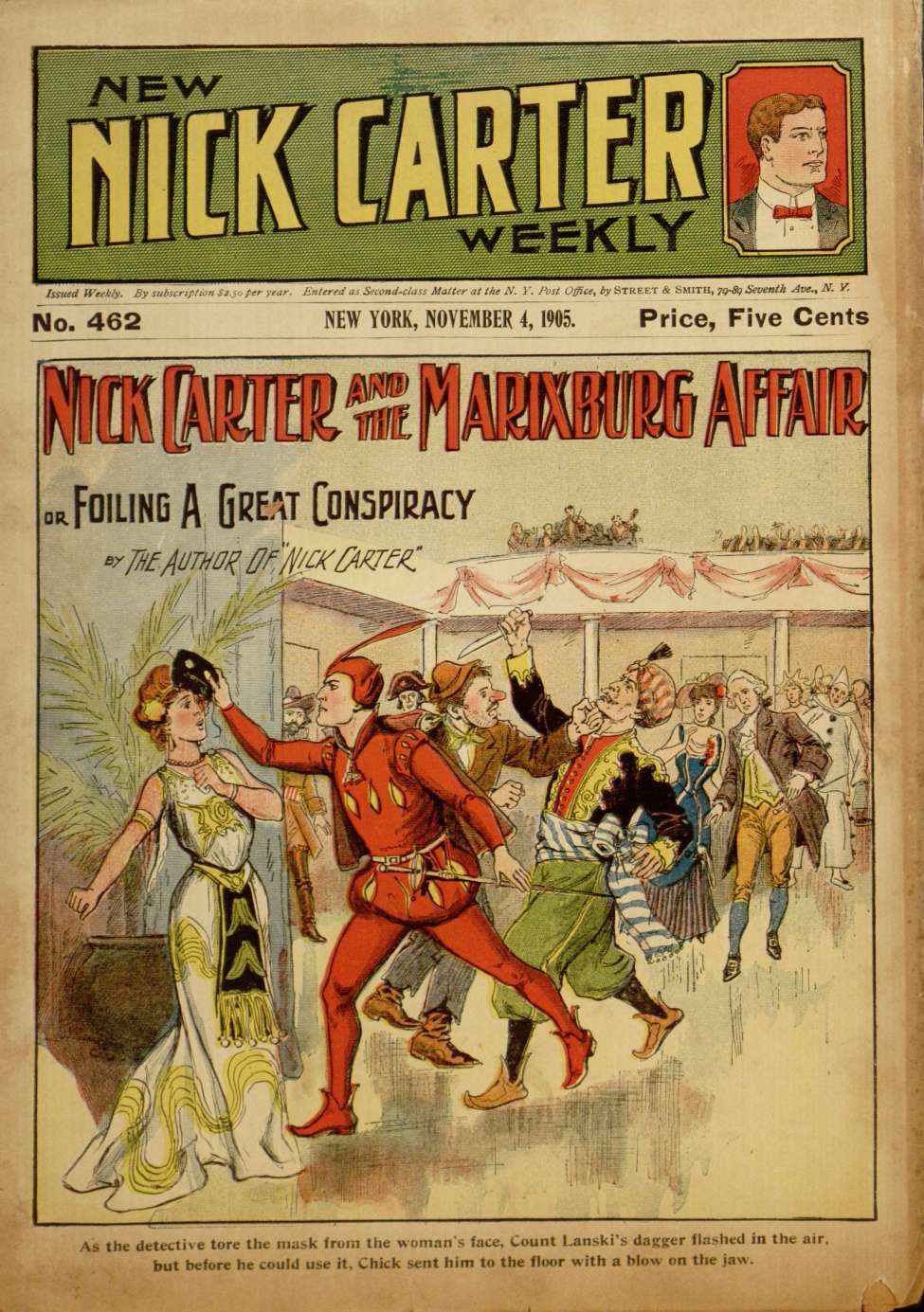 Comic Book Cover For New Nick Carter Weekly 462 - The Marixburg Affair