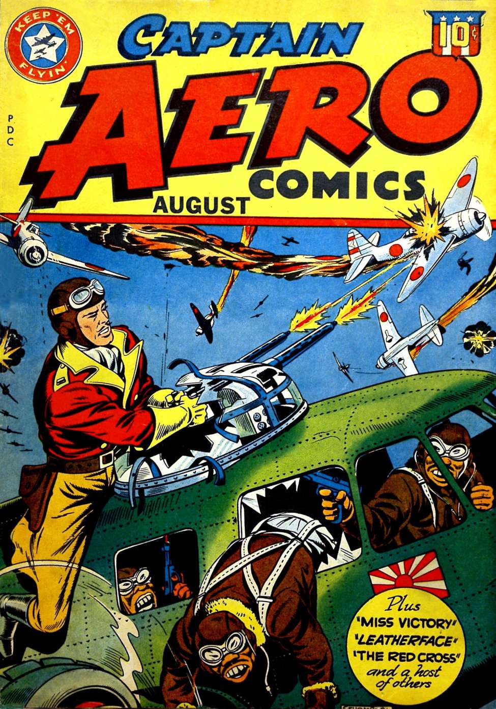 Comic Book Cover For Captain Aero Comics 16