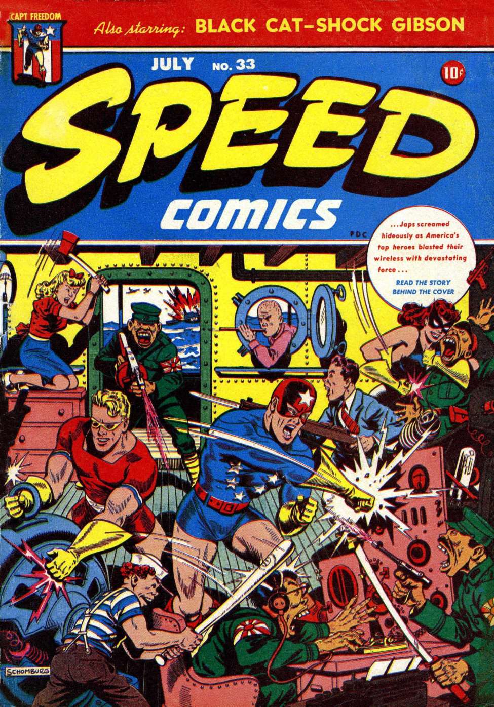 Book Cover For Speed Comics 33