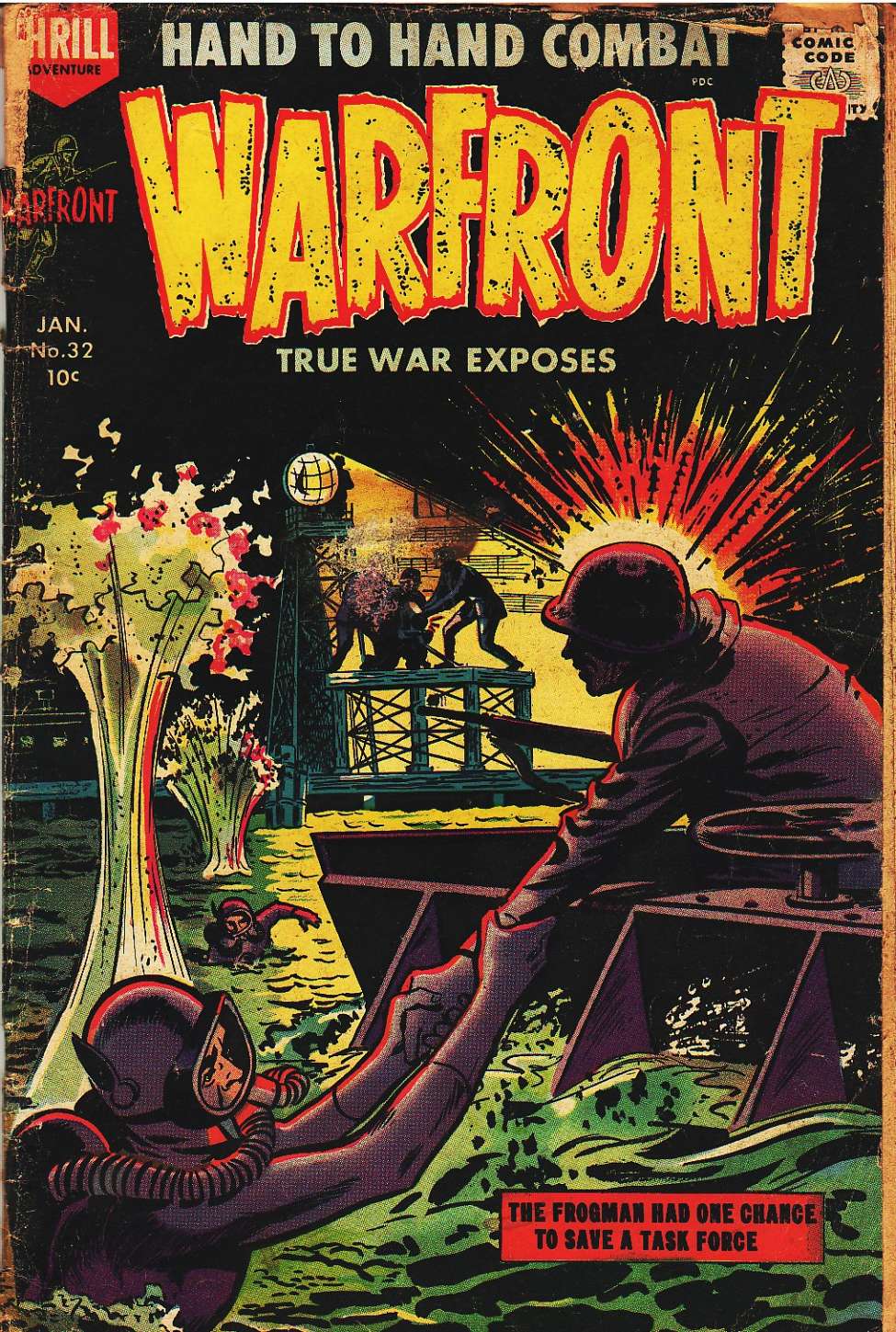 Comic Book Cover For Warfront 32