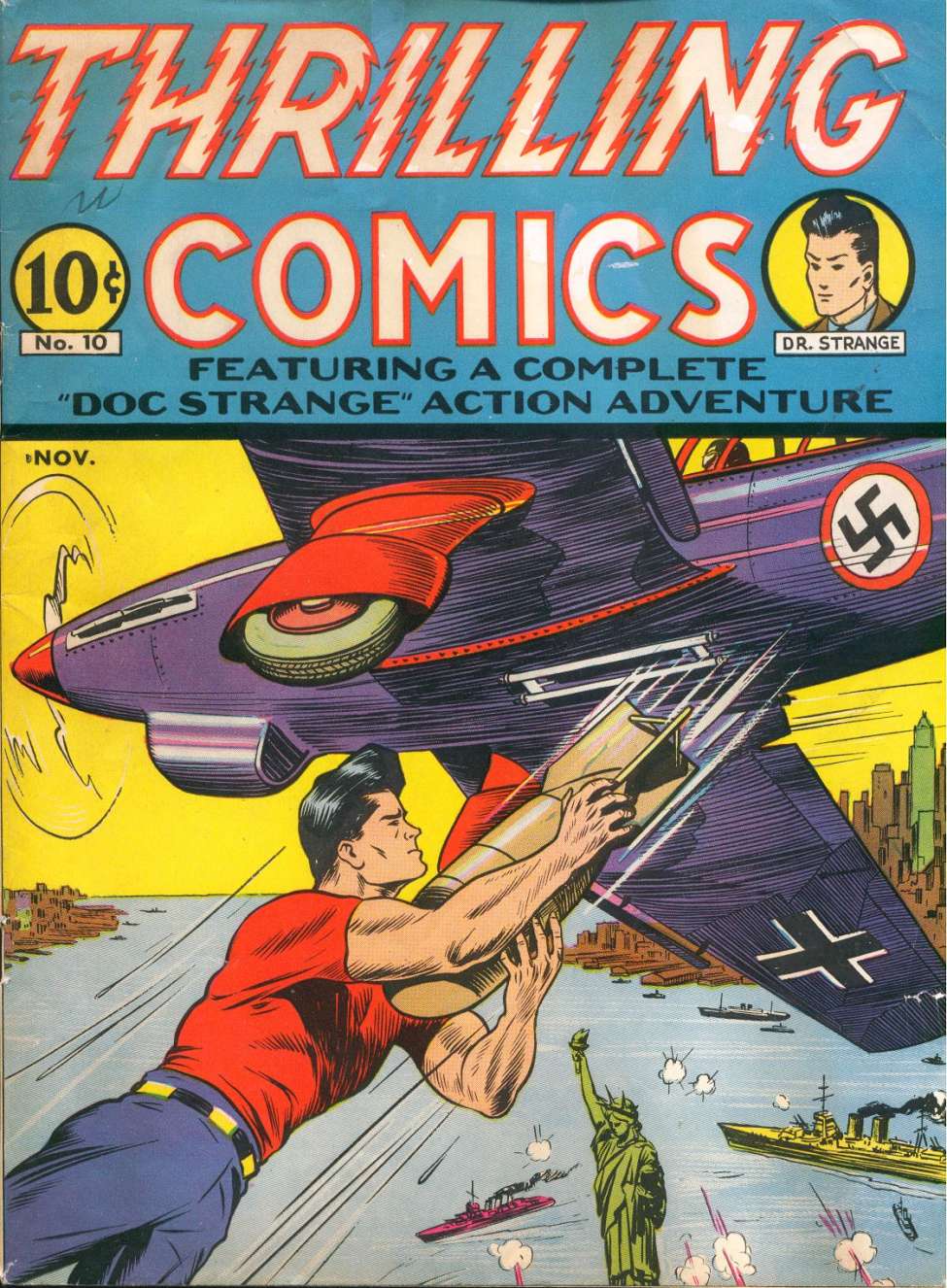 Book Cover For Thrilling Comics 10