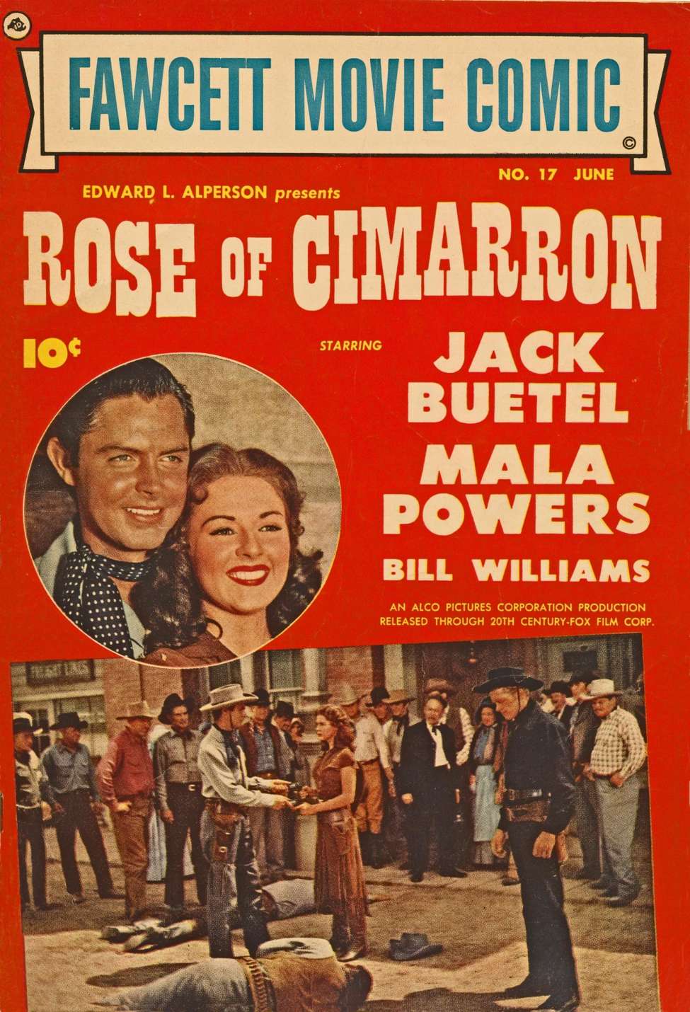 Book Cover For Fawcett Movie Comic 17 - Rose of Cimarron