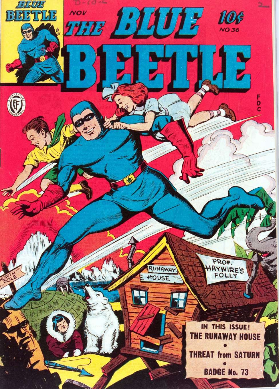 Comic Book Cover For Blue Beetle 36 (alt) - Version 2