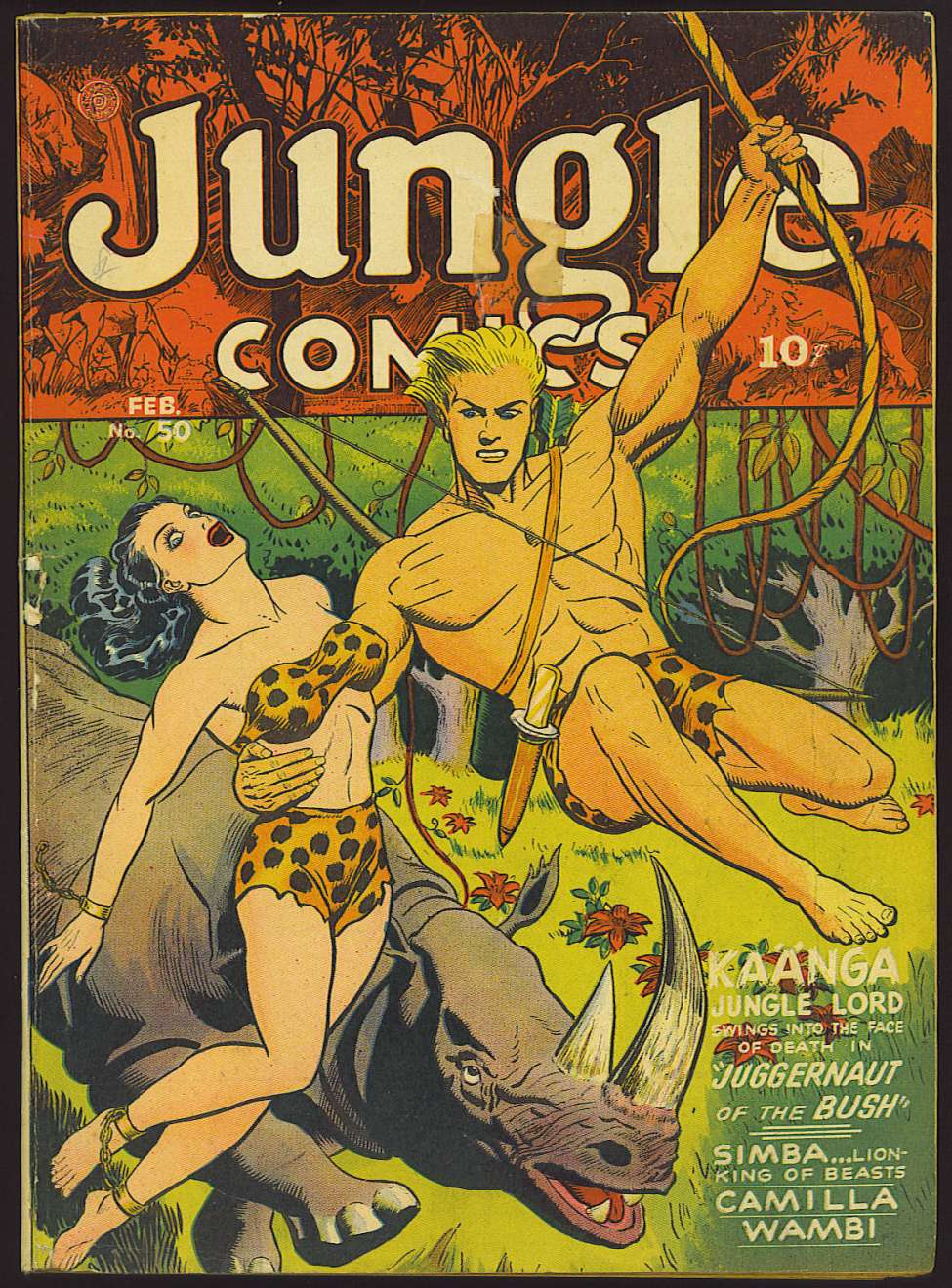 Book Cover For Jungle Comics 50