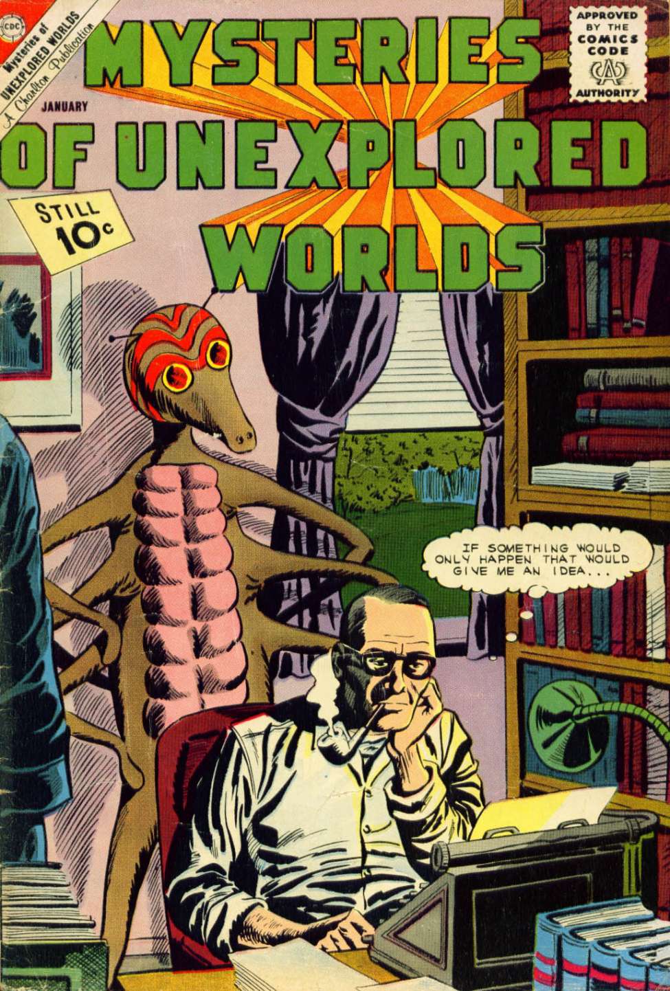 Comic Book Cover For Mysteries of Unexplored Worlds 28