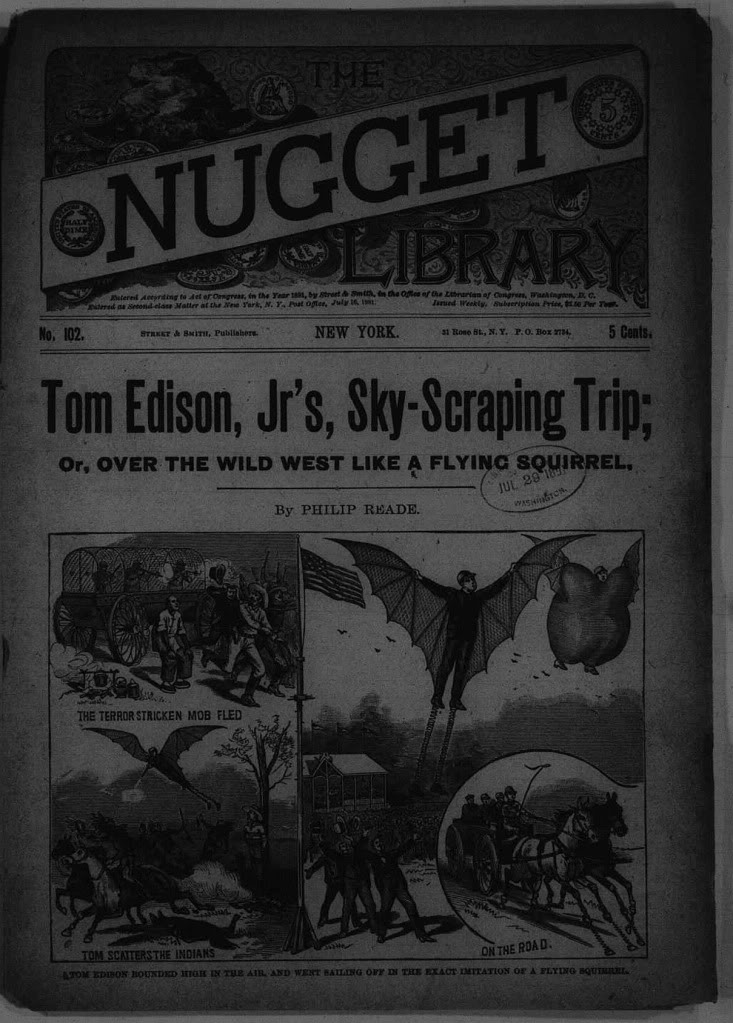Comic Book Cover For v1 102 - Tom Edison Jr's Sky-Scraping Trip