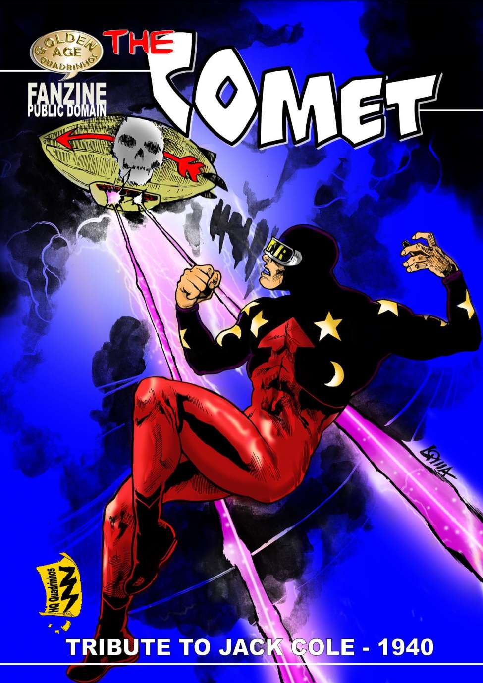 Comic Book Cover For The Comet (Pep Comics)