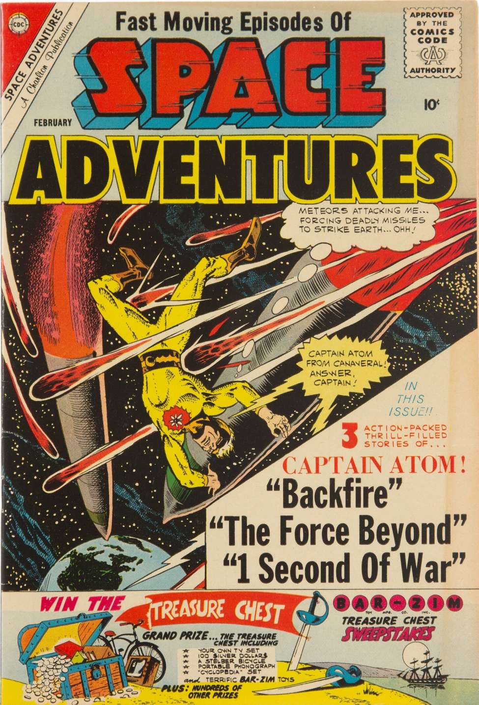 Comic Book Cover For Space Adventures 38 - Version 2