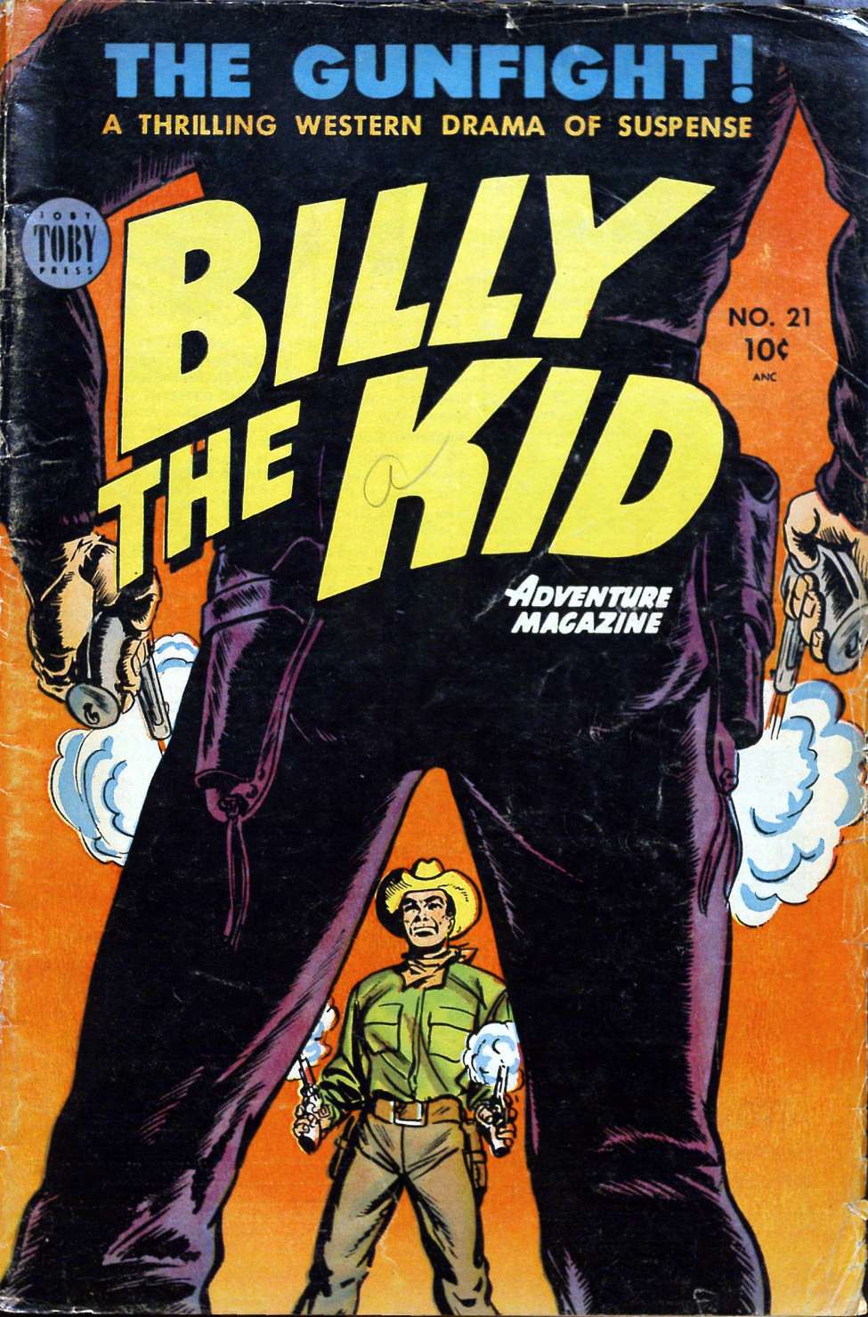 Comic Book Cover For Billy the Kid Adventure Magazine 21