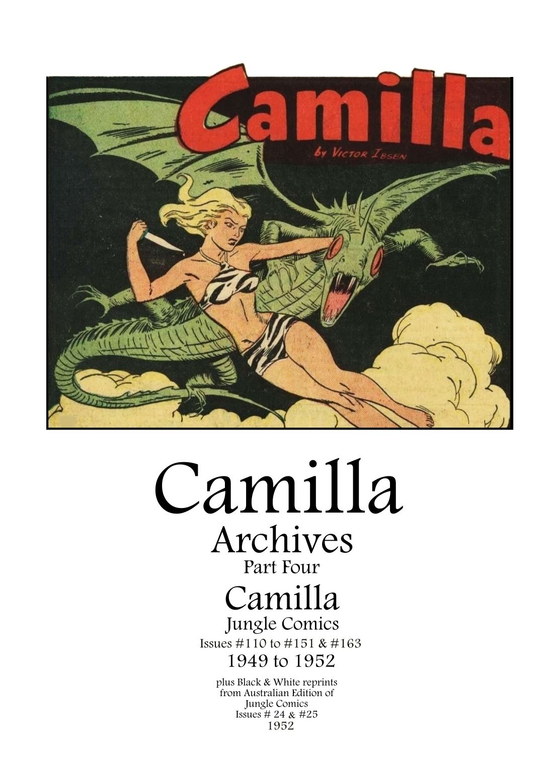 Book Cover For Camilla Archives Part 4 (1949-1952)
