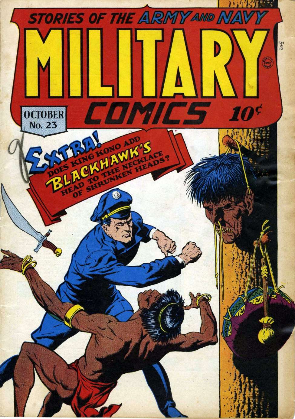 Comic Book Cover For Military Comics 23