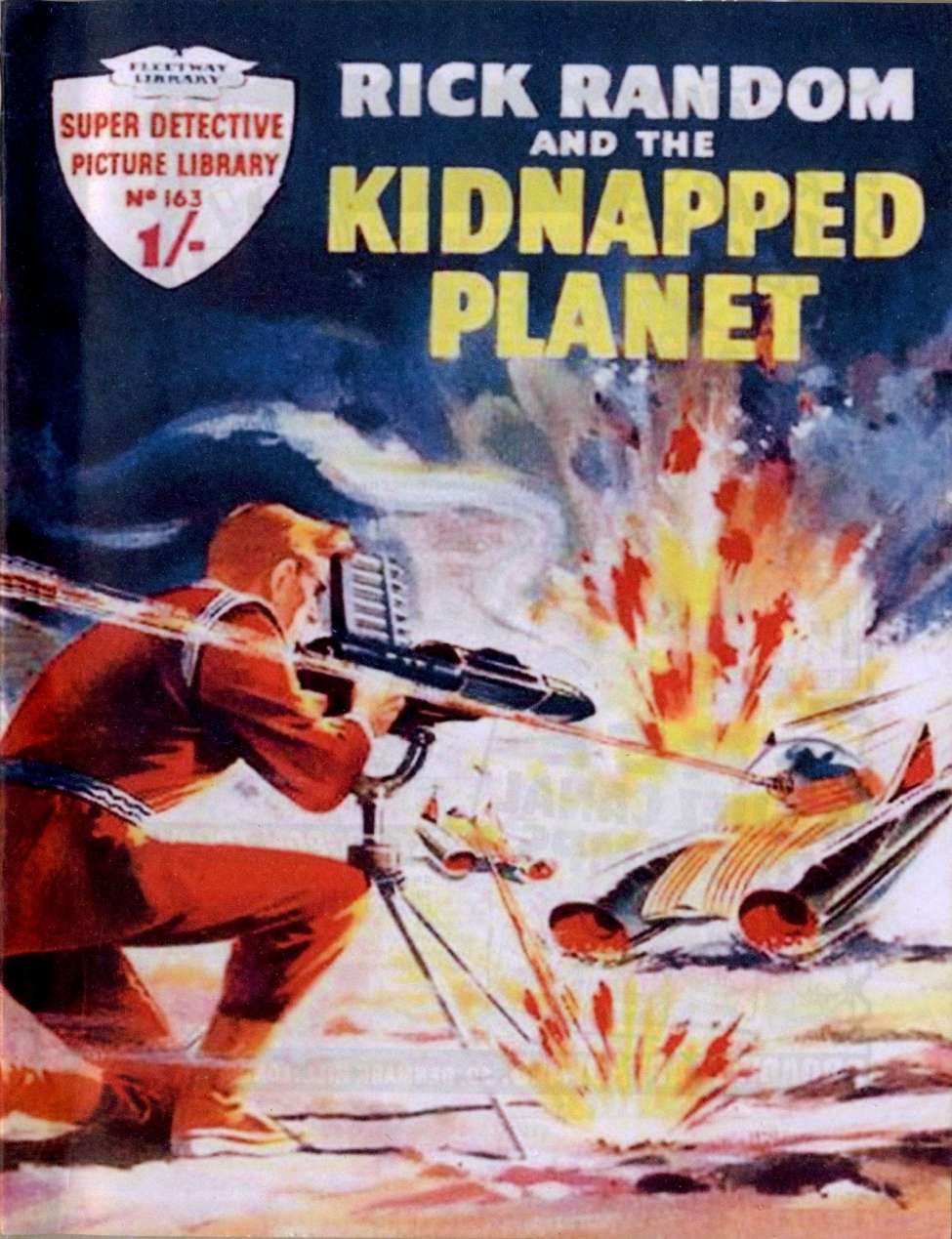 Book Cover For Super Detective Library 163 - Rick Random and the Kidnapped Planet