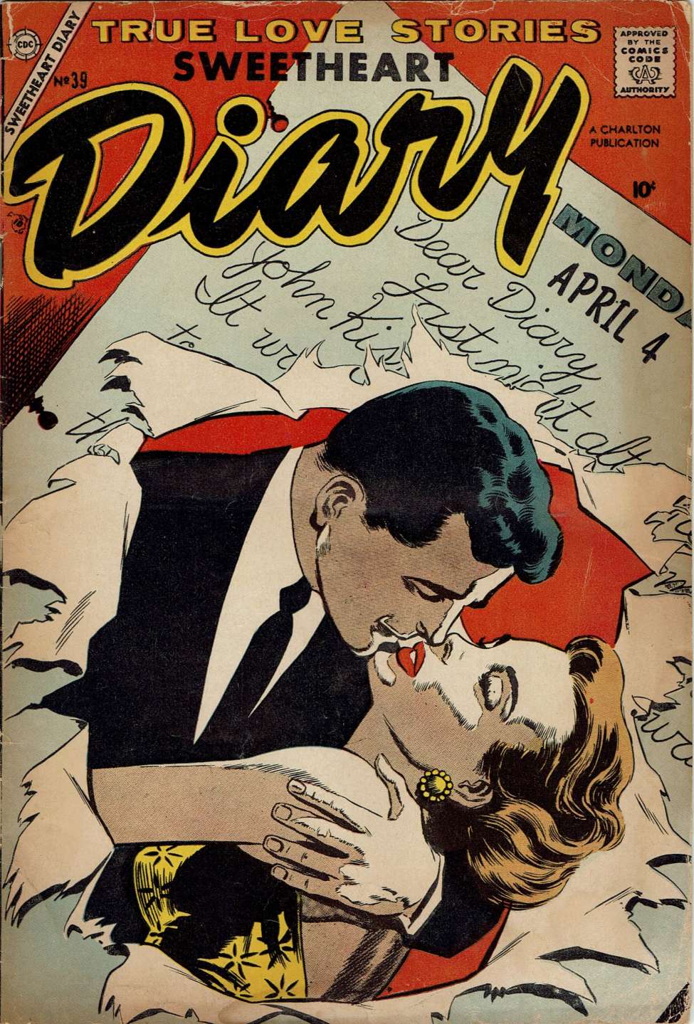 Comic Book Cover For Sweetheart Diary 39